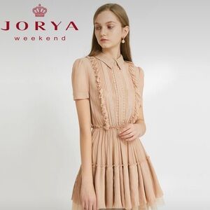 Jorya weekend mini lace dress high-end and detailed two pieces s/160cm